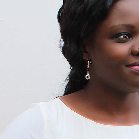 Lava Bead Mobius EarringsAtlantic Rose