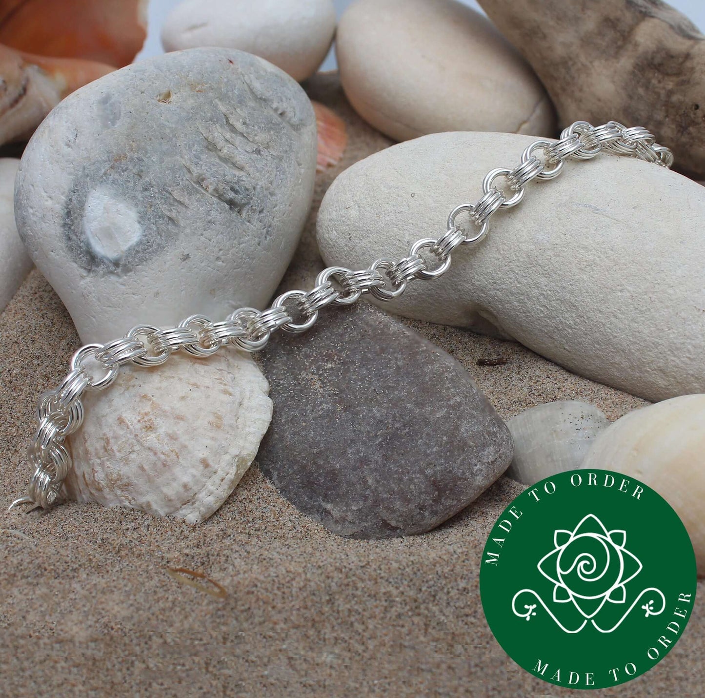 Chunky Triple Cable BraceletAtlantic Rose