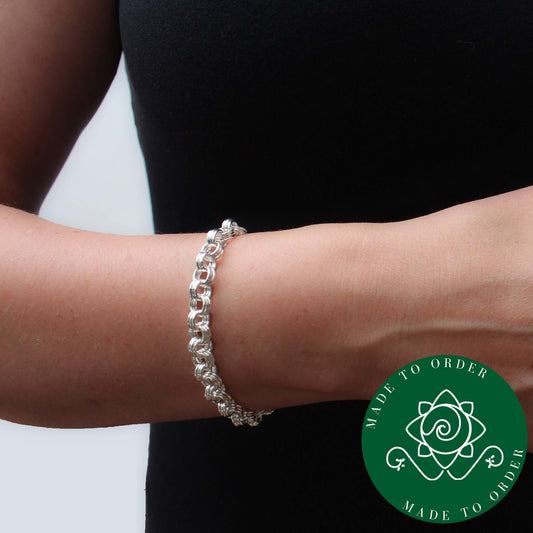 Chunky Triple Cable BraceletAtlantic Rose