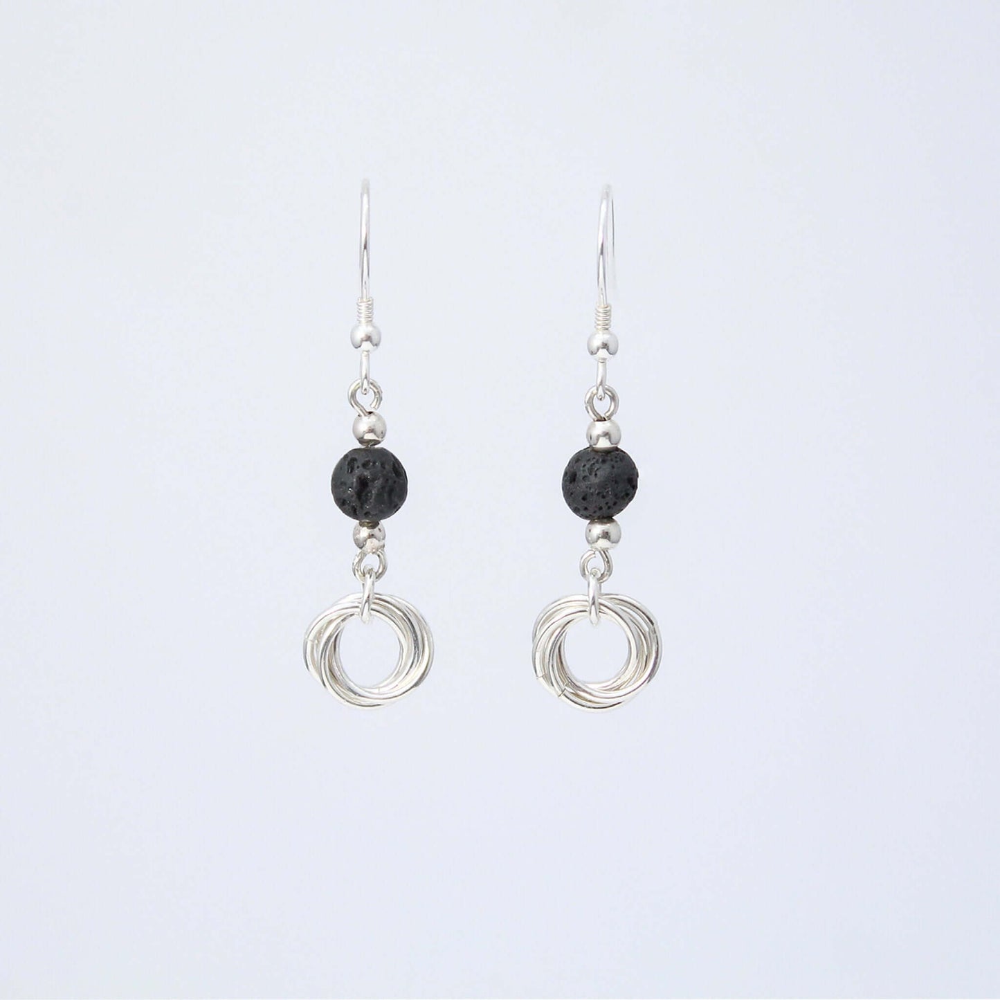 Lava Bead Mobius EarringsAtlantic Rose