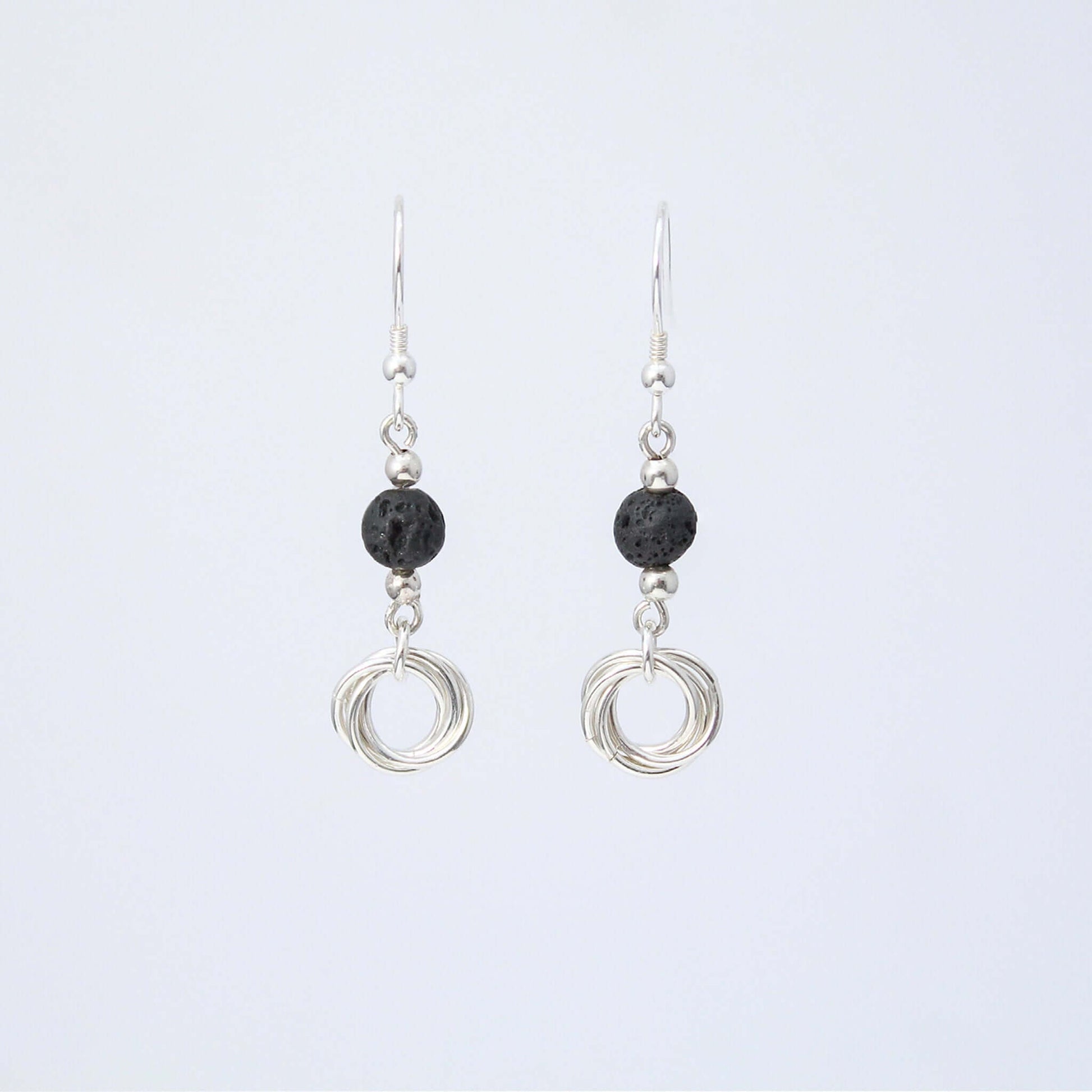 Lava Bead Mobius EarringsAtlantic Rose