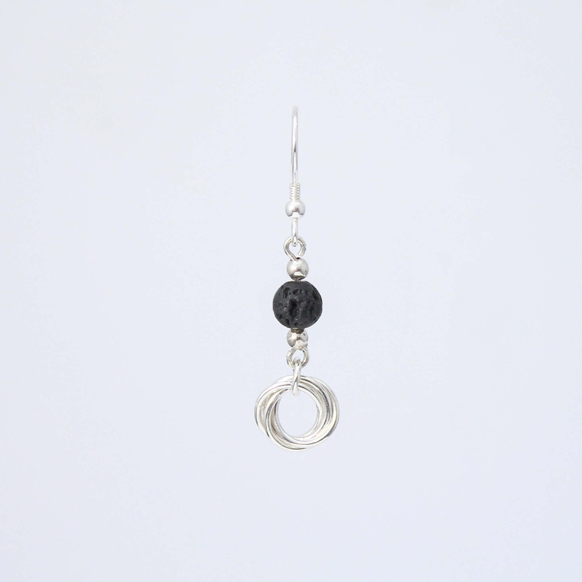 Lava Bead Mobius EarringsAtlantic Rose