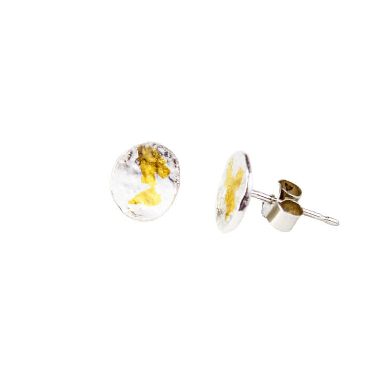 Detail of texture on An Ghrian Stud Earrings by Atlantic Rose