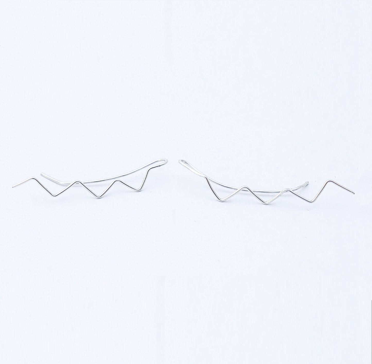 Zigzag Petroglyph Ear ClimberAtlantic Rose