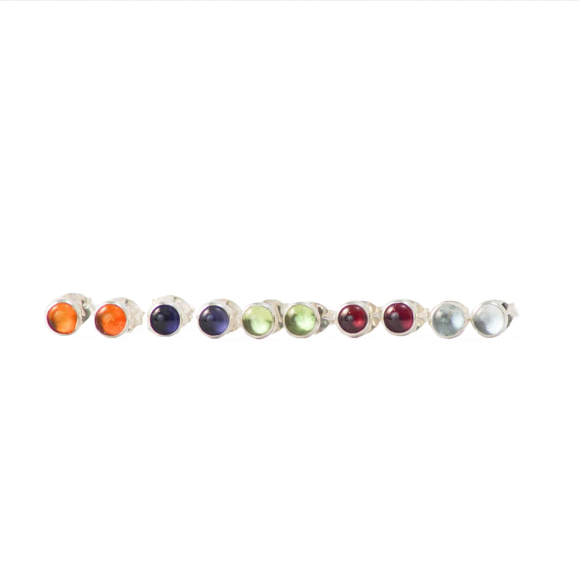 Jelly Tot Gemstone StudsAtlantic Rose