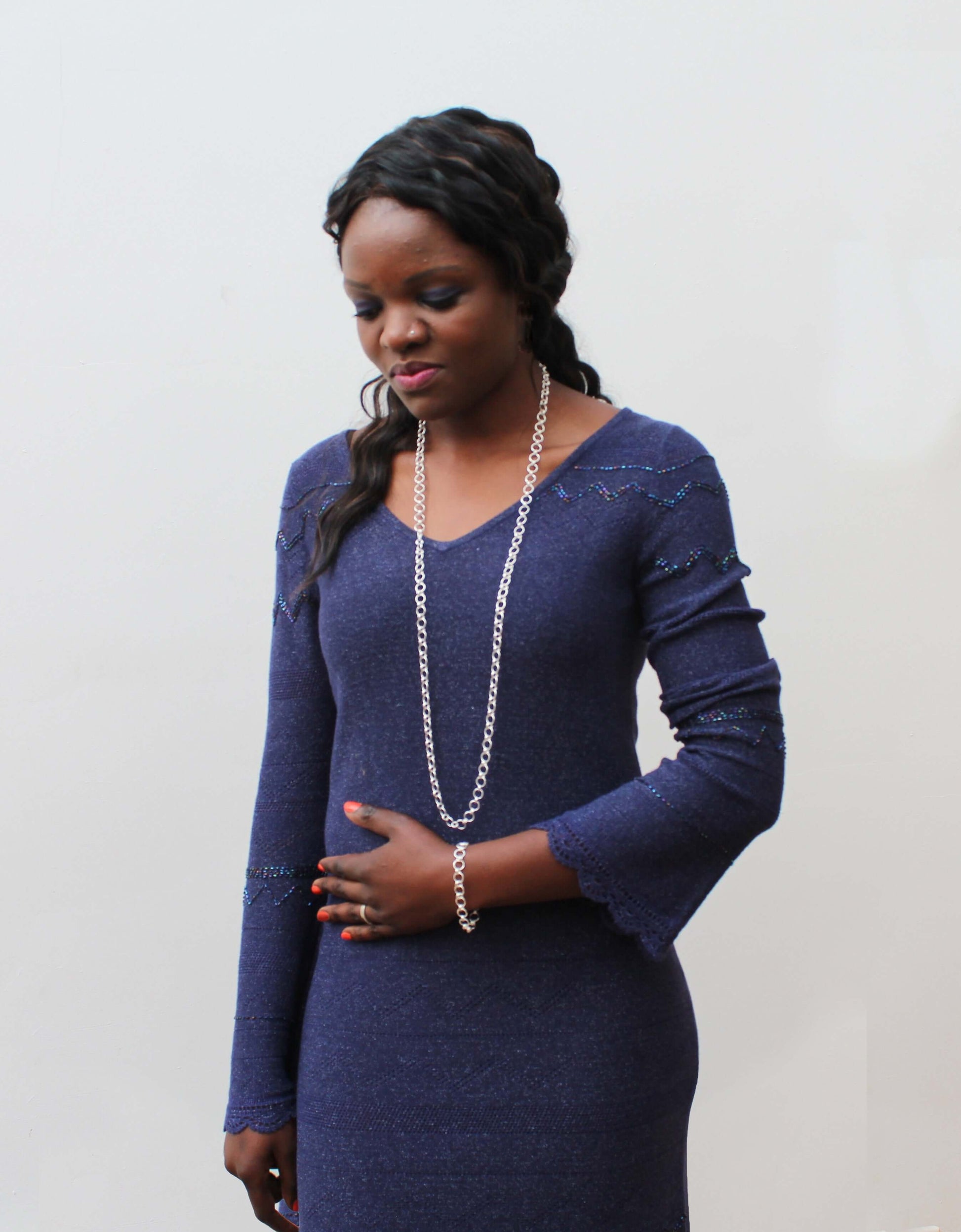 Elegant Opera NecklaceAtlantic Rose